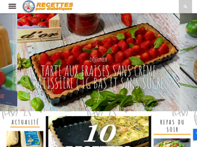 'recette-pour-diabetique.com' screenshot