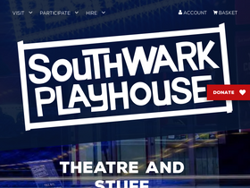 'southwarkplayhouse.co.uk' screenshot