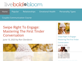'liveboldandbloom.com' screenshot