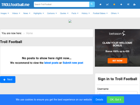 'trollfootball.me' screenshot