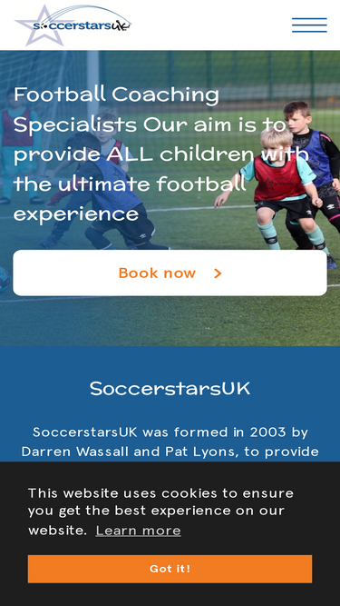 Providing all children with the ultimate football experience - SoccerstarsUK