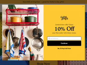 greatjonesgoods.com website screenshot