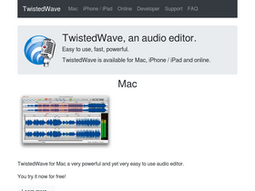 'twistedwave.com' screenshot