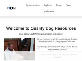 'qualitydogresources.com' screenshot
