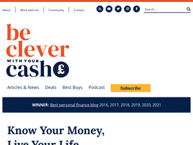 'becleverwithyourcash.com' screenshot
