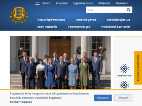 'president.ee' screenshot
