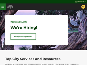 'oaklandca.gov' screenshot