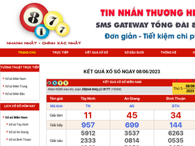 'xosotructiep.vn' screenshot