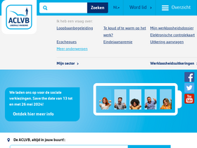 'aclvb.be' screenshot