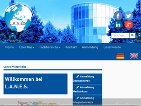 'lanes-germany.com' screenshot