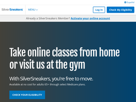 'silversneakers.com' screenshot