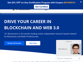 '101blockchains.com' screenshot