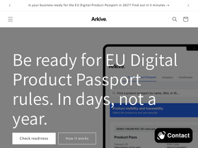 arkivegroup.com homepage screenshot