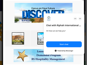'riphah.edu.pk' screenshot