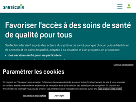 'santeclair.fr' screenshot