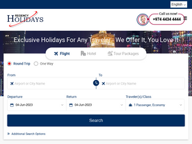 'regencyholidays.com' screenshot