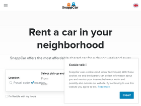 'snappcar.nl' screenshot