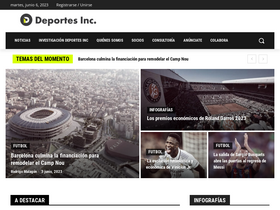 'deportesinc.com' screenshot