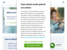 'benu.nl' screenshot
