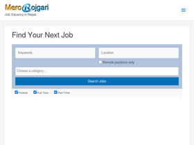'merorojgari.com' screenshot