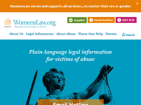 'womenslaw.org' screenshot