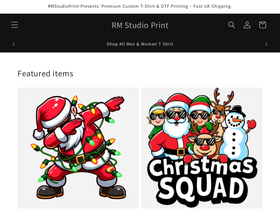 RM Studio Print homepage screenshot