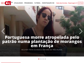 'cm-tv.pt' screenshot