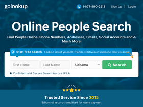 'golookup.com' screenshot