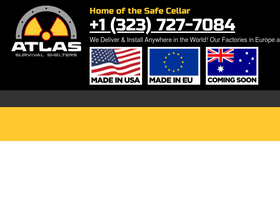 'atlassurvivalshelters.com' screenshot