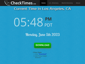 'checktimes.com' screenshot