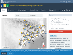 'meteo.cat' screenshot