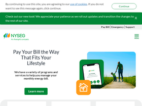 'nyseg.com' screenshot