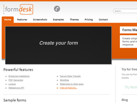 'formdesk.com' screenshot