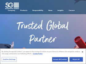'scientificgames.com' screenshot