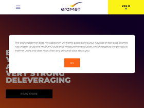 'eramet.com' screenshot