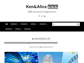 'kenalice.tw' screenshot