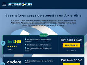'apuestasonlineargentina.com' screenshot
