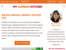 'mykoreankitchen.com' screenshot