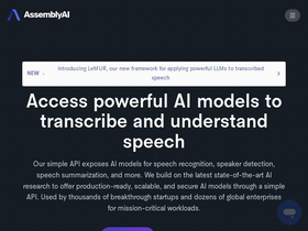 'assemblyai.com' screenshot
