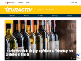 'euractiv.fr' screenshot