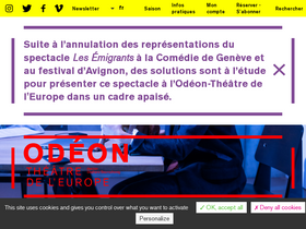 'theatre-odeon.eu' screenshot