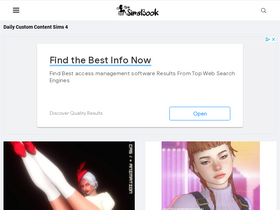 'thesimsbook.com' screenshot