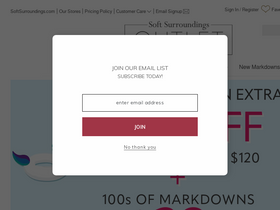 'softsurroundingsoutlet.com' screenshot