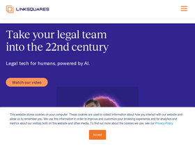 Linksquares - Revolutionize legal management: AI-powered contract analysis, negotiation, and project tracking.