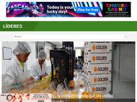 'revistalideres.ec' screenshot