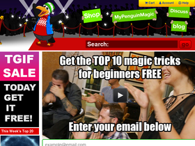 'penguinmagic.com' screenshot