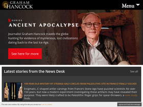 'grahamhancock.com' screenshot