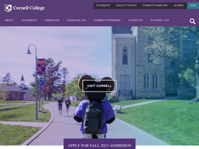'cornellcollege.edu' screenshot