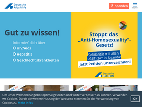 'aidshilfe.de' screenshot