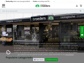 'broedersgezondheidswinkel.nl' screenshot